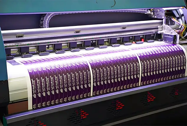 Digital Printing Machine Producing Labels